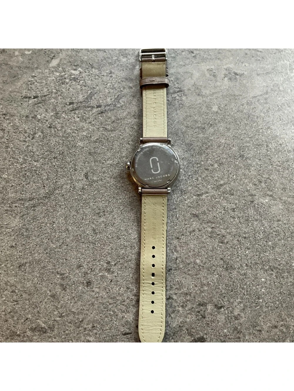 Marc Jacobs Womens Watch 36mm White Dial Leather MJ1468 Stainless Case A14